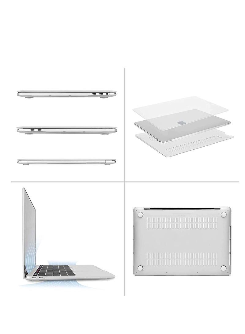 Plastic Hard Shell Case Compatible with MacBook Pro 14 inch Case 2025 2024 2023 2022 2021 M4 A3112 A3185 A3401 M3 A2918 A2992 M2 A2779 M1 A2442,Frosted Transparent - Image 5