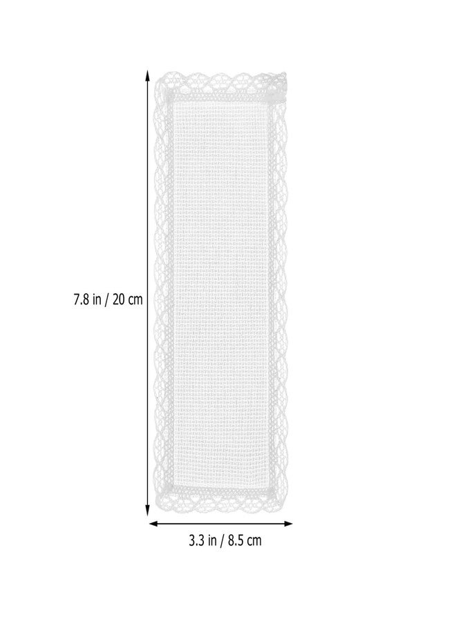SHINEOFI 12pcs Cross Stitch Bookmark Books Decor Book Decorations Embroidery Kit Cross Stitch Kits Handmade DIY Blank Fabric Embroidery Material Suite White - Image 2