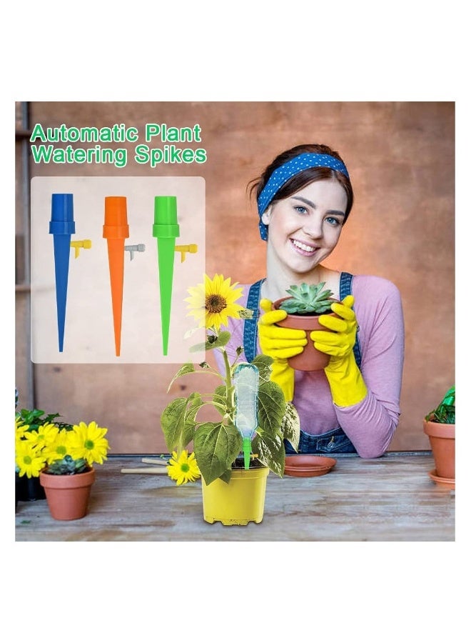 Generic Plant Watering Devices Drip Irrigation Self Spikes with Valve Control Switch Slow Release Vacation Plants System 12 Pack  - Image 5