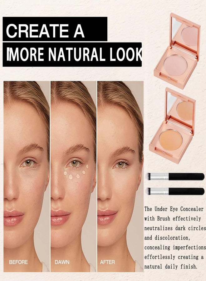 Yishifa Colored Clay CC Undereye Corrector - Color Corrector for Dark Circles with Brush, Natural Coverage Concealer, Smooth, Hydrating Under Eye Concealer for Women & Men (02#Natural) - Image 4