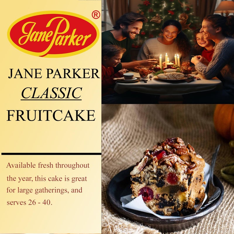 Jane Parker Fruitcake Classic Light Fruit Cake 5 Pound (80 Ounce) Ring in a Collectible Holiday Tin-Holiday-Christmas Cake-The Best Fruitcake You Can Buy - Image 5