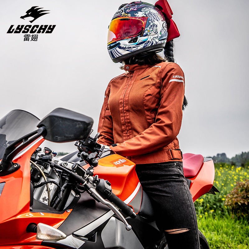 LYSCHY Motorcycle Riding Jacket Summer Mesh Breathable Protective - Image 3