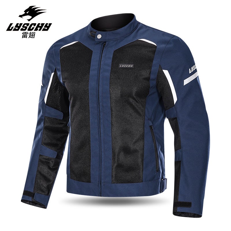 LYSCHY Motorcycle Riding Jacket Summer Mesh Breathable Protective - Image 1