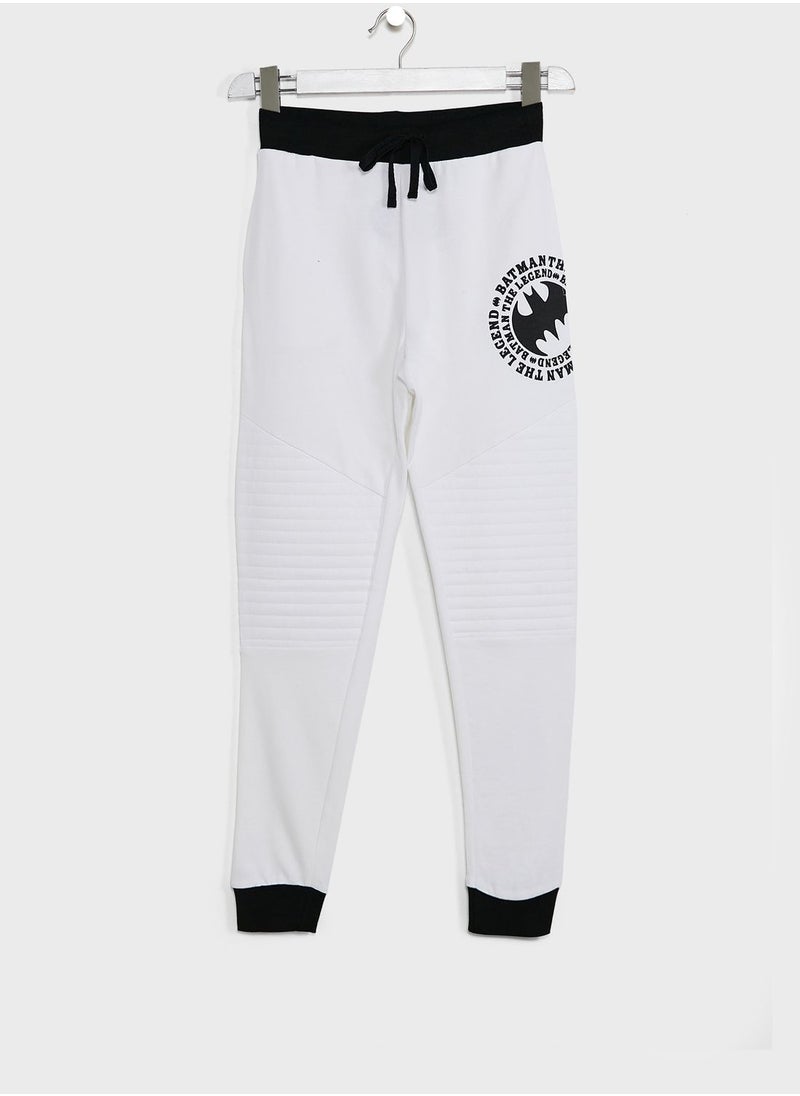 Warner Bros - Youth Batman Logo Sweatpants - Image 1