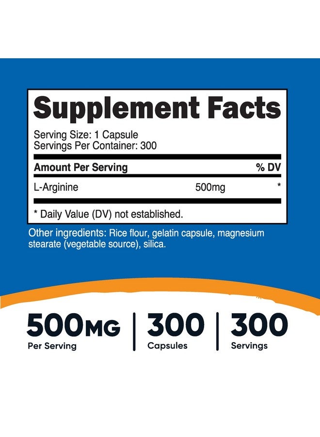 نيوتريكوست إل-أرجينين 500 مجم، 300 كبسولة - خالية من الجلوتين وغير معدلة وراثيًا - Image 2