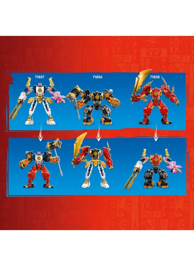LEGO NINJAGO® Sora’s Elemental Tech Mech Toy 71807 (209) Pieces  - Image 4