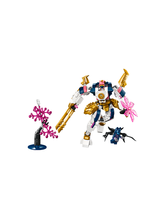 LEGO LEGO NINJAGO® Sora's Base Tech Droid 71807, Kids' Adventure Playset with Customizable Figure and Sora Minifigure, Ninja V Gift for Boys and Girls Ages 7+