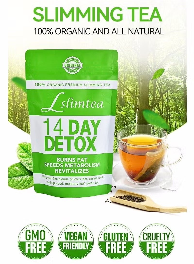 Wins Town 14-Day Organic Weight Loss Tea: Promotes Fat Digestion and Absorption, Aids Bowel Movement, Supports Stomach Health, Helps Digestion, Reduces Accumulation of Abdominal Fat - Image 1