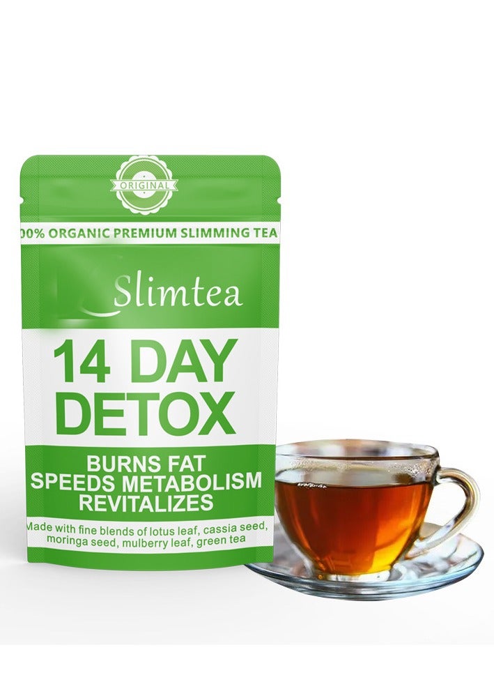 Wins Town 14-Day Organic Weight Loss Tea: Promotes Fat Digestion and Absorption, Aids Bowel Movement, Supports Stomach Health, Helps Digestion, Reduces Accumulation of Abdominal Fat - Image 2