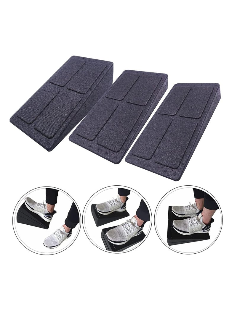 General - Squat Wedge Block, 3 Pieces Slant Board Calf Stretcher, Adjustable Yoga Foam Wedge Calf Raise Blocks for Physical Therapy, Leg, Ankle, and Foot Stretches - Image 1