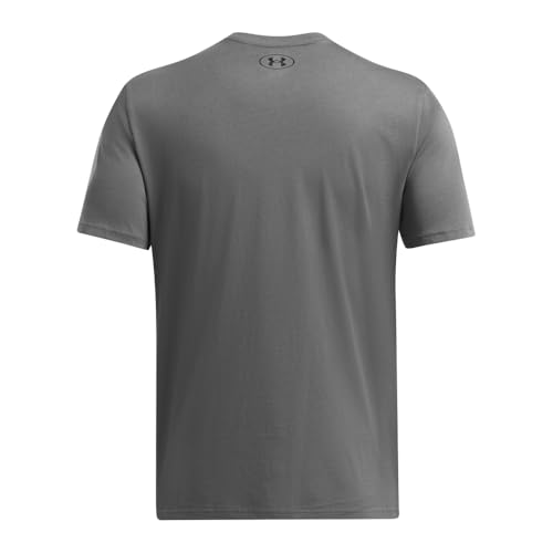 Under Armour Men's Sportstyle Left Chest Short-Sleeve T-Shirt , (025) Castlerock / / Black , 4X-Large - Image 3