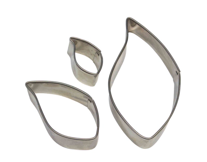 PME Stainless Steel Leaf  Set of 3 Cutters  Standard  Silver - Image 1