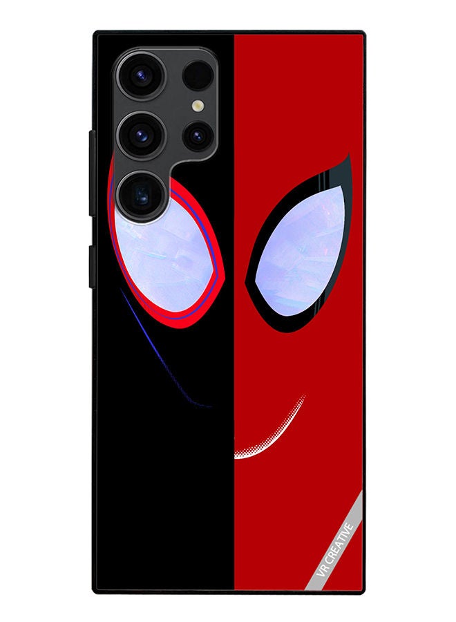 VR CREATIVE Protective Case Cover For Samsung Galaxy S23 Ultra 5G Spiderman Design Multicolour - Image 1