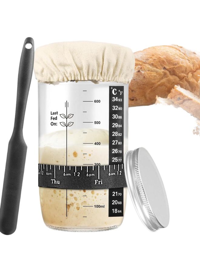 Sourdough Fermentation Tank Sub-kit Tool Kit Fermented Dough Bread Baking Supplies Thermometer With Lid-Specification:Consult Customer Service For Details - Image 2