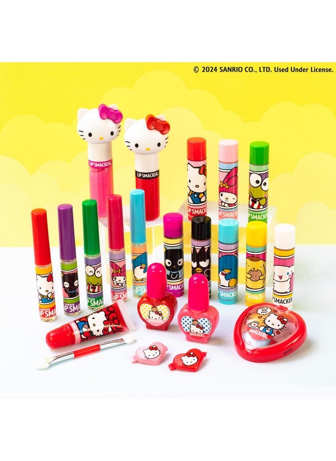 Lip Smacker Lip Smacker Lippy Pals Swirls, Sanrio Hello Kitty, Flavored Moisturizing & Smoothing Soft Shine Lip Balm, Hydrating & Protecting Fun Tasty Glossy Finish, Cruelty-Free & Vegan - Cheerful Cherry, Kiwi  - Image 3