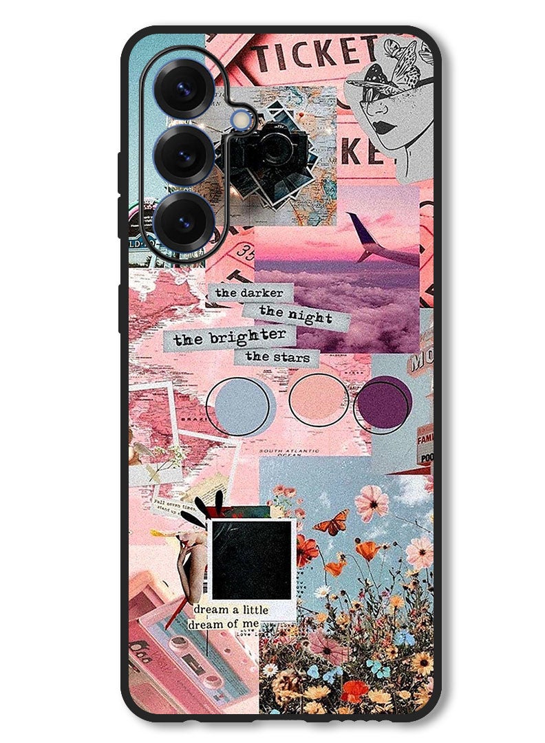 Theodor Case Compatible with Samsung Galaxy A26 Protection Shockproof Bumper Cover The Darker The Night - Image 1