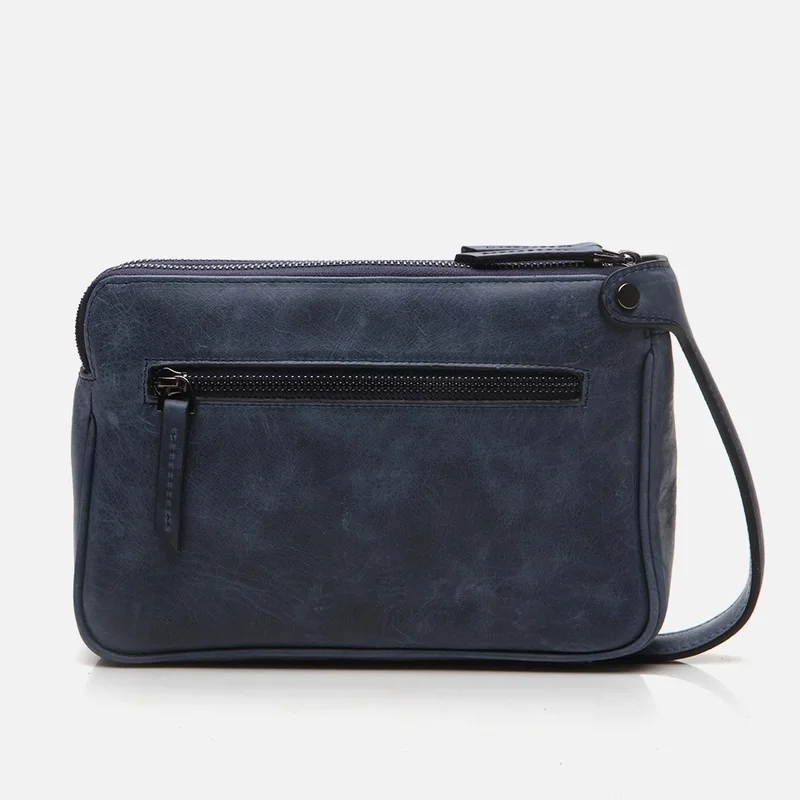 Hotiç 04CAH298840A680 GENUINE Leather Navy Blue Men's Bag