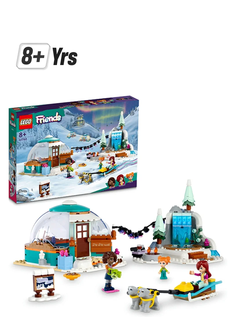 ليغو Friends Igloo Holiday Adventure 41760 Building Toy Set For Ages 8+; With 2 Mini-Dolls, 1 Micro-Doll, 2 Dog Characters And Accessories; A Gift For Kids Who Love Snowy Adventures And Pretend Play (491 Pieces)