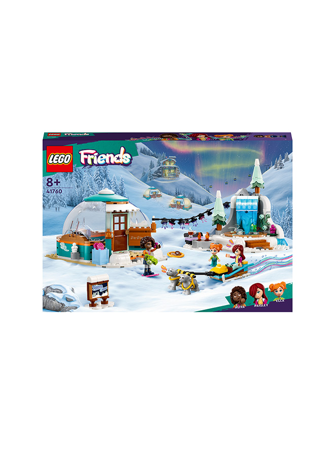 ليغو Friends Igloo Holiday Adventure 41760 Building Toy Set For Ages 8+; With 2 Mini-Dolls, 1 Micro-Doll, 2 Dog Characters And Accessories; A Gift For Kids Who Love Snowy Adventures And Pretend Play (491 Pieces)