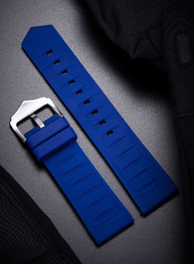 Binlun Silicone Watch Straps 12mm-28mm Replacement Rubber Watch Bands Waterproof Sport Watchbands for Women Men (White/Red/Black/Blue/Orange/Green/Grey) （Red，24mm） - Image 3
