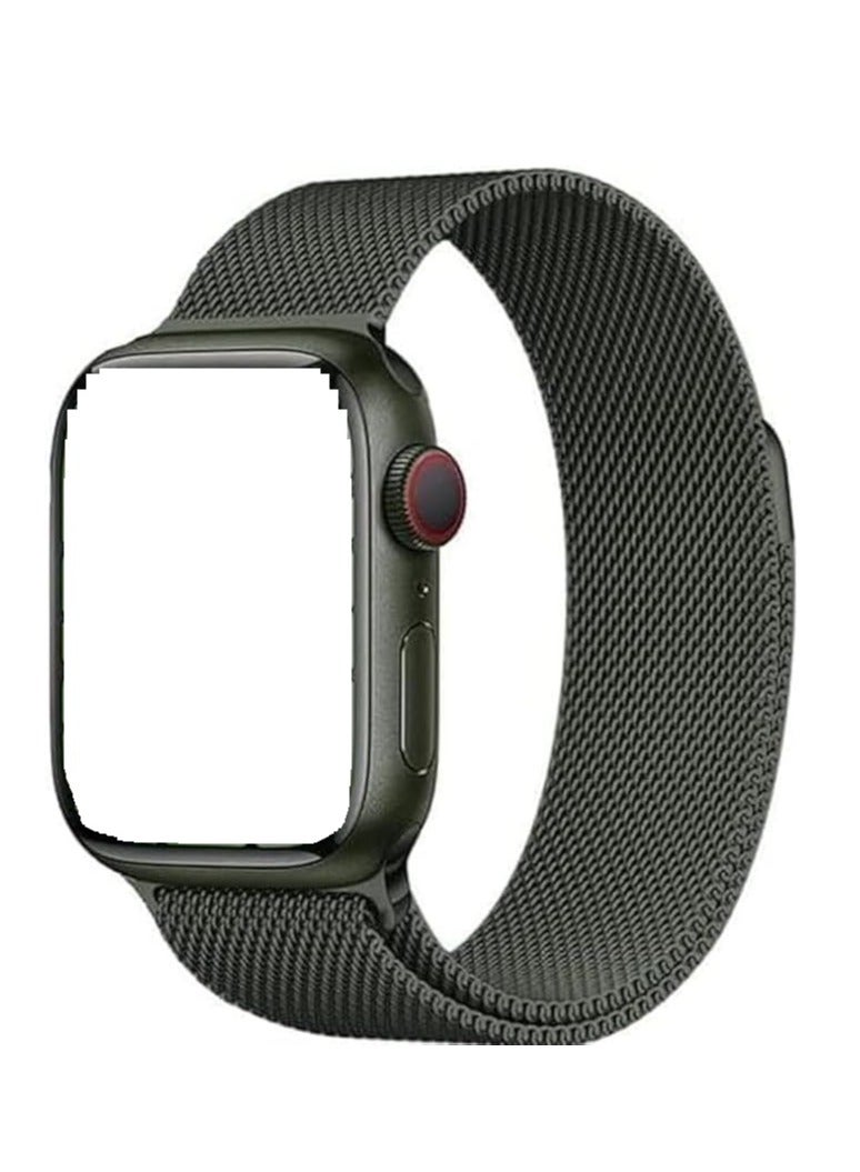 Compatible for Apple Watch Band 38mm 40mm,41mm Stainless Steel Mesh Sport Wristband Loop with Strong Magnetic Closure Strap for iWatch Series 1,2,3,4,5.6.7.8.9Black - Image 1