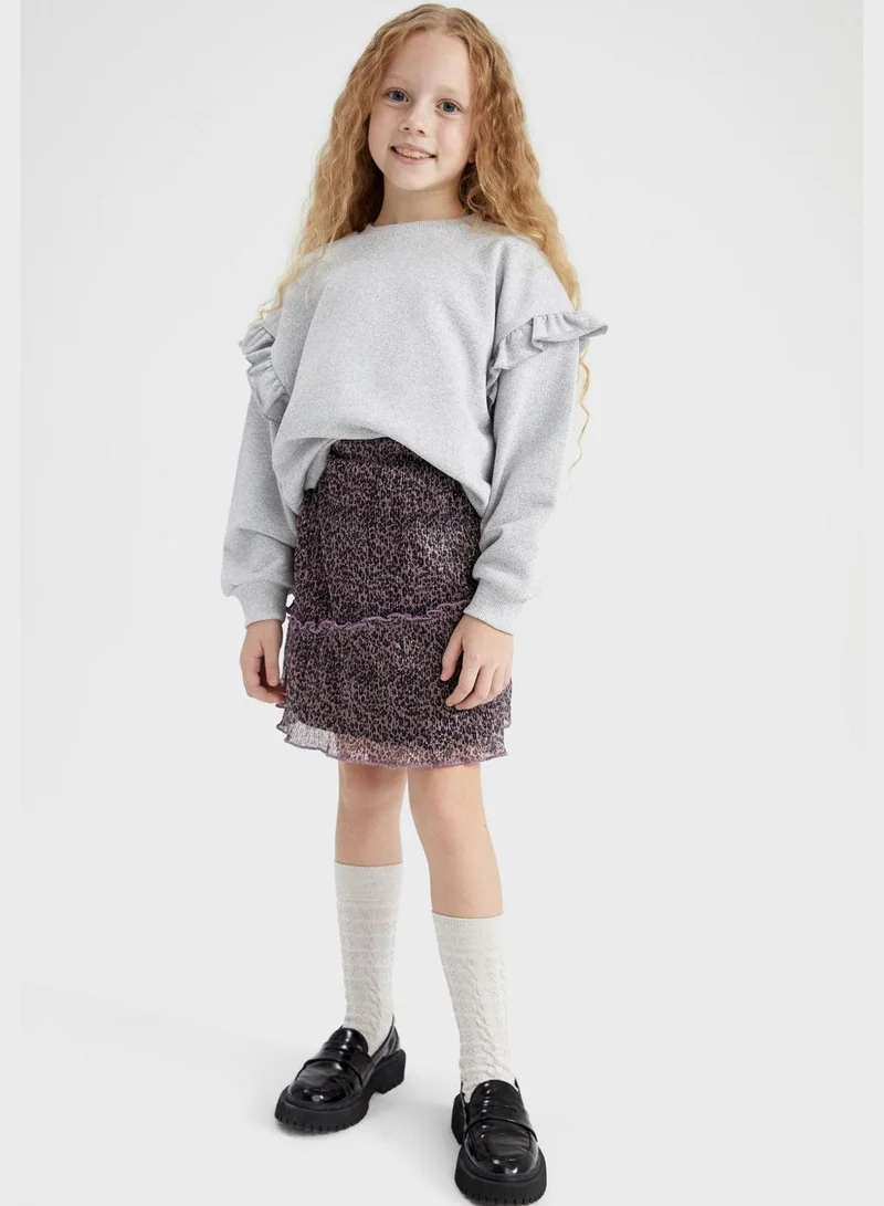 DeFacto  Kids Printed Midi Skirt  | Best Price UAE