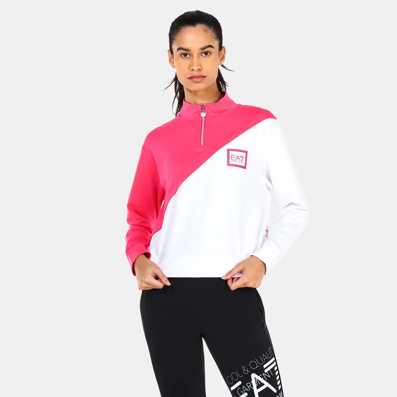 Women's Train Master Half-Zip Crop Top