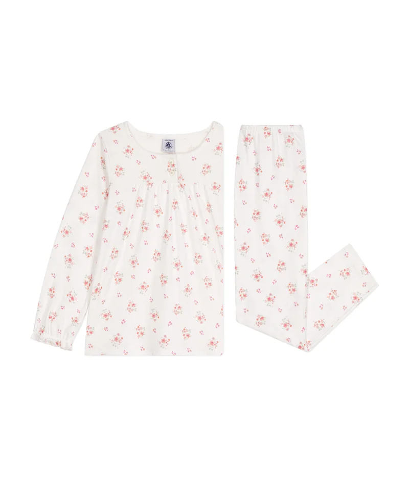 بيتي باتو Children's floral printed cotton pyjamas