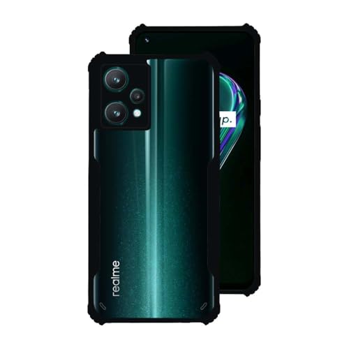 7-Seven 7SEVEN® Ipacky Back Cover for Realme 9 4G | Realme 9 Pro Plus Mobile Back Case Shock Proof Design Camera Edges Protection Crystal Clear Phone Case Precise Cutouts Matte Black Soft Bumper Phone Cover - Image 1