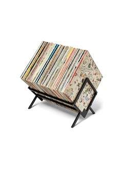 The Bros Record Holder - Matte Black Metal - 80-100 LP Storage - Simple, Quick Assembly - Vinyl Display, Storage - High-End Design - Protects Vinyl - Organize Albums - Book, Magazine, Files  - Image 2