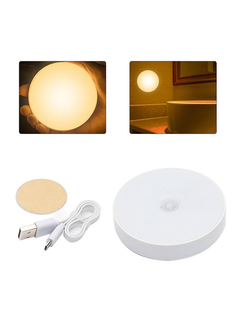 Mini LED wall lamp with motion sensor USB rechargeable - Image 1