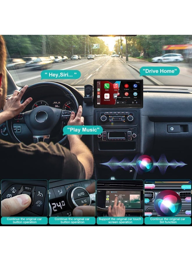 كيبول محول لاسلكي 2 في 1 CarPlay وAndroid Auto لاسلكي مع واي فاي سريع ومستقر 5 جيجاهرتز وبلوتوث لأجهزة iPhone iOS 12+/ Android 11+ - Image 4