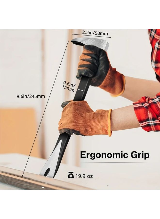 10 Inch Heavy Duty Nail Puller Pry Bar Professional Construction Tool - Image 3