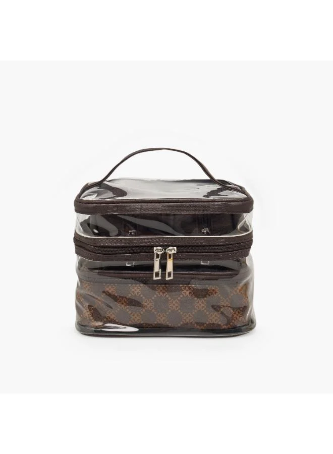 فايندز Assorted Print 4-Piece Cosmetic Bag Set