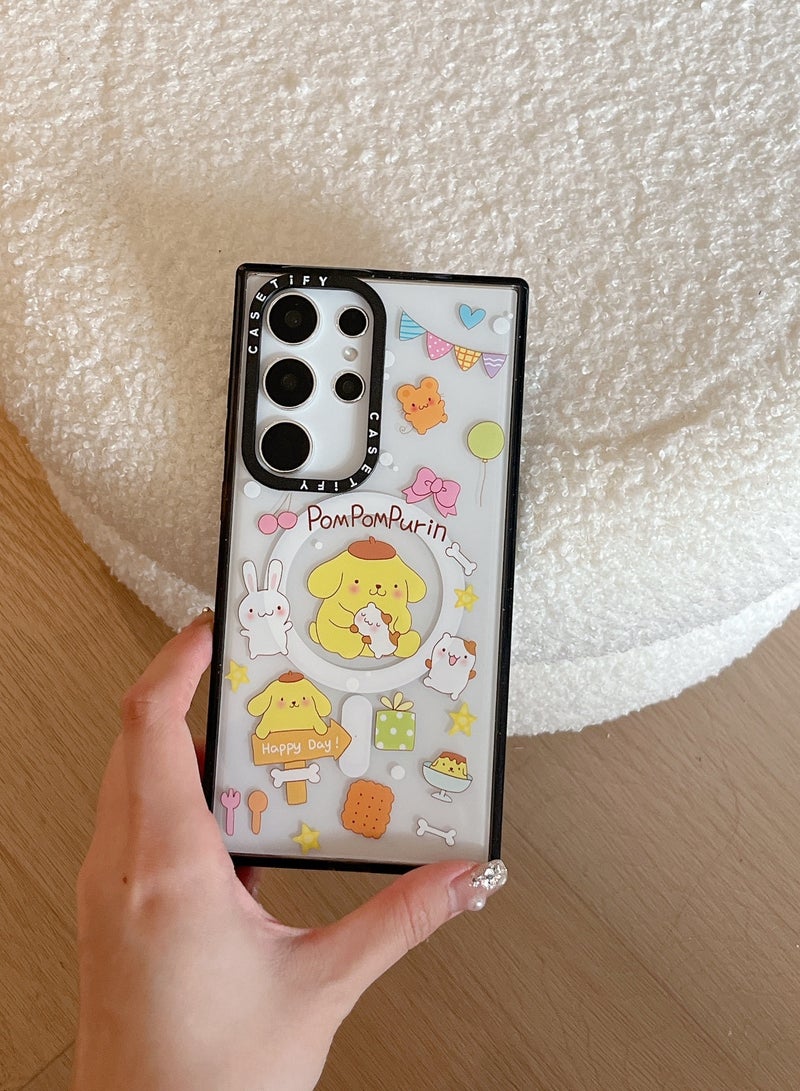 Samsung Galaxy S24 Ultra Magnetic Sanrio Case - PomPomPurin and Friends