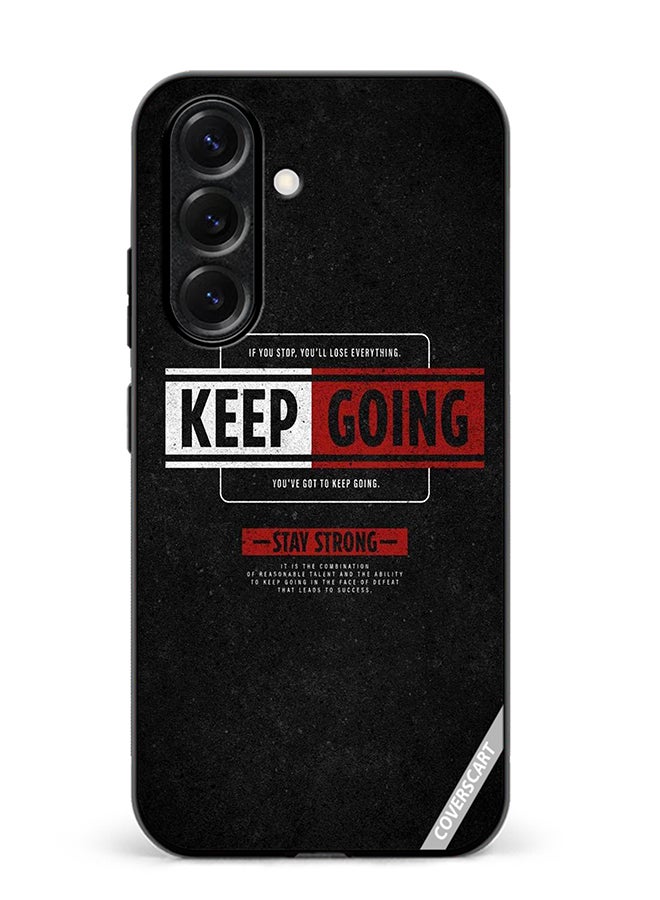 VR CREATIVE Protective Case Cover For Samsung Galaxy S25 Plus Keep Going Design Multicolour