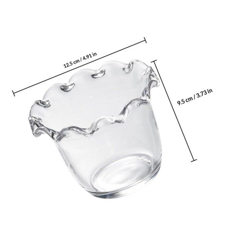 2pcs Small Glass Bowls with Beaded Edge for Dessert Salad Yogurt Cereal Fruit - Image 3
