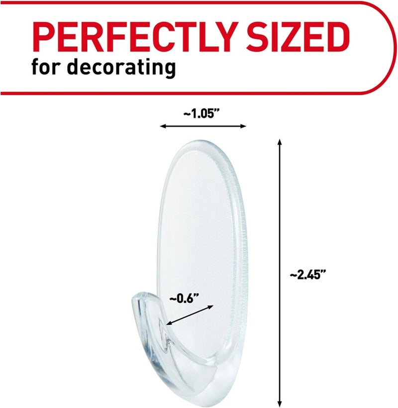 Command 17091CLRVP Medium, 6 Hooks, Clear - Image 2