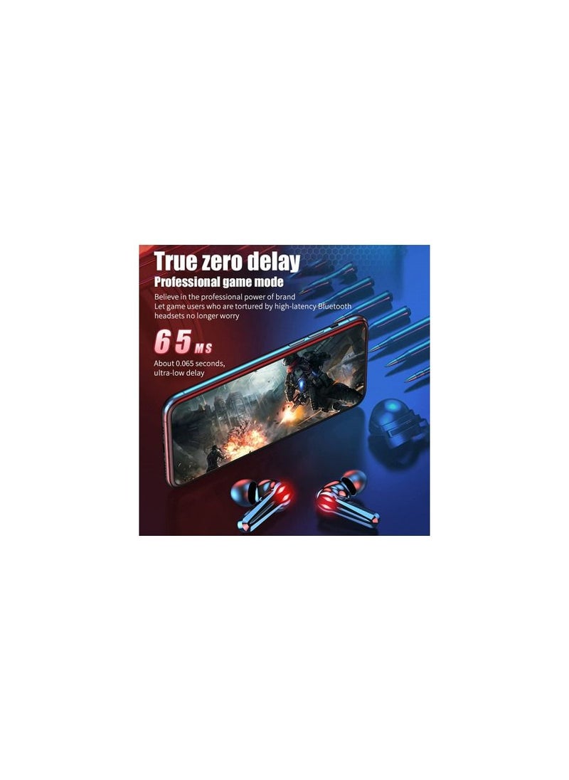 M28 Headset Game Earbuds True Wireless Headphones LED Light Display With Mic