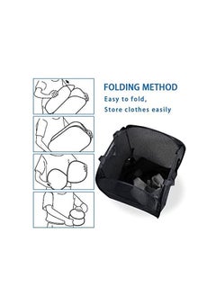 TYCOM Foldable Pop Up Net Laundry Basket Storage Solution Compact Bin Mesh Collapsible Bag  Laundry Hamper  Collapsible Laundry Basket with Durable Handles & Side  - Image 3