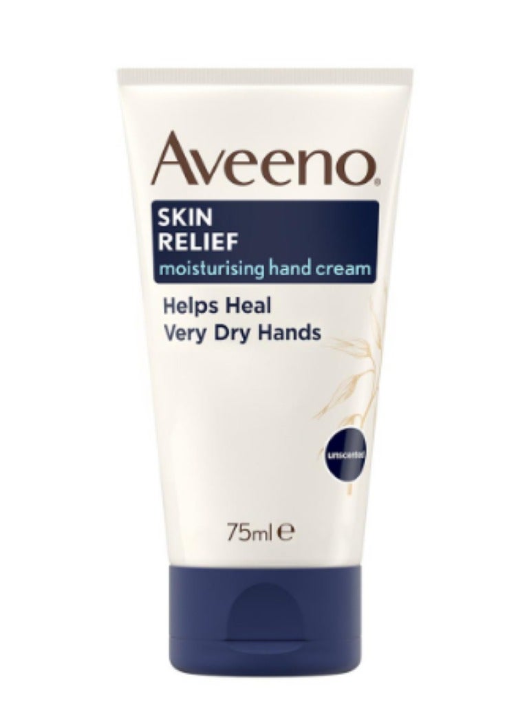 Aveeno Skin Relief Moisturising Hand Cream For Very dry hands 75ml - Image 1