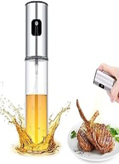 Generic SHUVASTU Oil Sprayer for Cooking, 100ml Olive Oil Dispenser, Cooking Oil Spray Bottle, Vinegar Soy Sauce Dispenser, Oil Mister with Stainless Steel Cap, for Cooking Baking Roasting Frying Use 