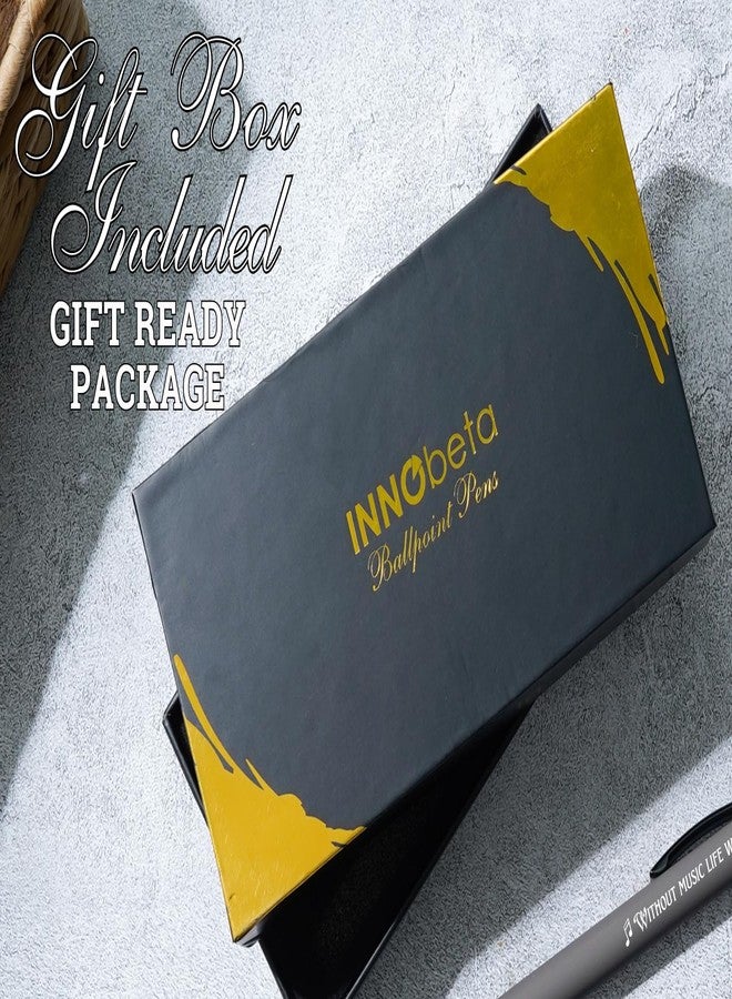 InnoBeta Gifts for Music Lover, Ballpoint Pen Set of 4, Funny Music Lover Gifts for Musician in Birthday Christmas - Grey - Image 3