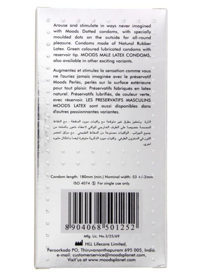 Moods Dotted Condoms, 12 Pieces. - Image 2