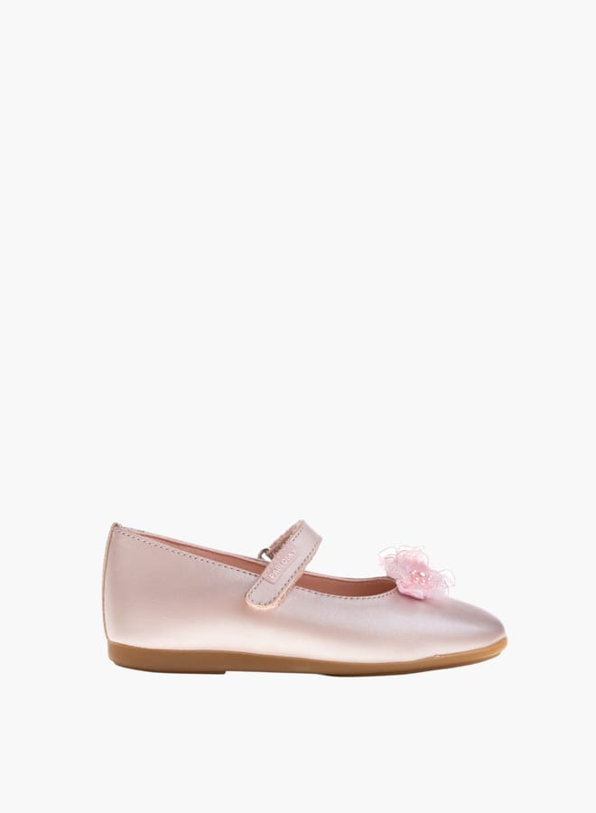 Pablosky Girls Ballerina Shoes With Hook And Loop Closure  - Image 1