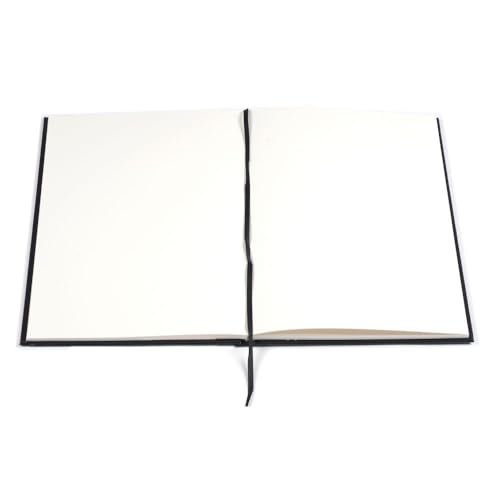 Anupam SketchO Sketchbook Hardbound, Portrait Opening A6 Size, 140 GSM Acid Free Natural Shade Paper with Elastic Closure (96 Pages) (Pack of 2) - Image 3