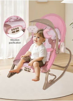Soft Touch Baby Bouncer Soothing Infant Seat Portable Baby Rocking Chair with Music Baby Swings for Infants Boy and Girl  - Image 5