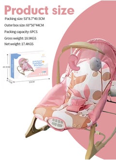 Soft Touch Baby Bouncer Soothing Infant Seat Portable Baby Rocking Chair with Music Baby Swings for Infants Boy and Girl  - Image 3