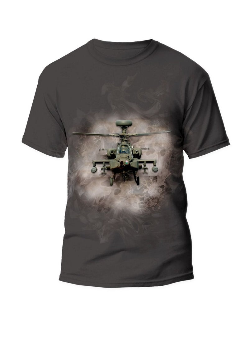 Fighter Gifts Apache Polyester T-shirt  - Image 1