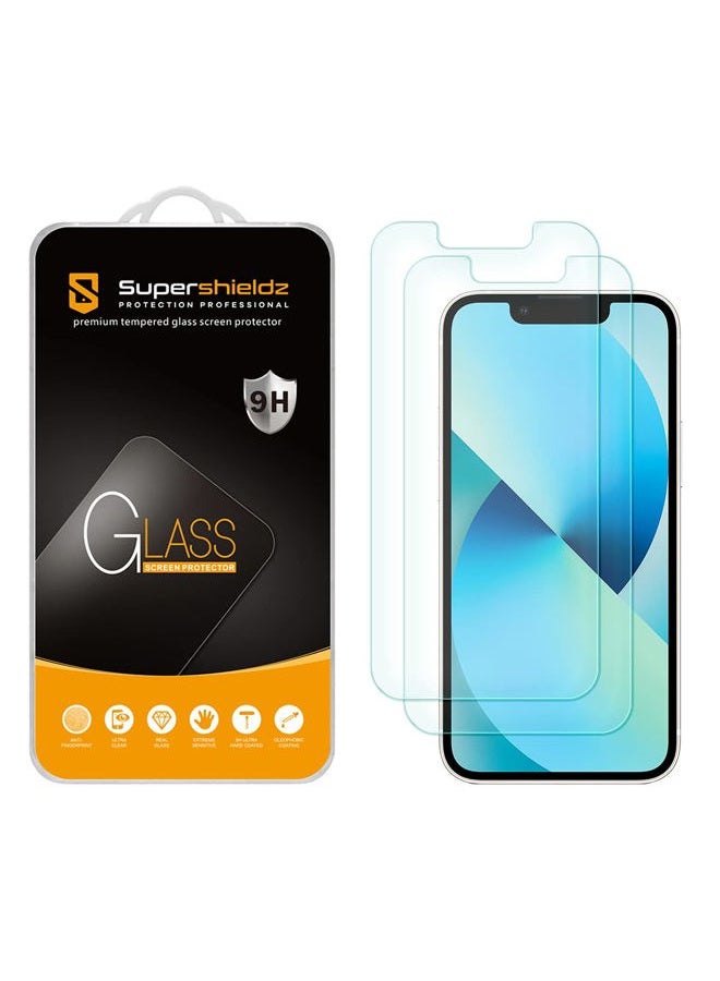 Supershieldz (2 Pack) Designed for Apple iPhone 13 Mini (5.4 inch) Tempered Glass Screen Protector, Anti Scratch, Bubble Free - Image 1